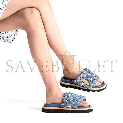 LOUIS VUITTON POOL PILLOW FLAT COMFORT MULE 1AGUZO